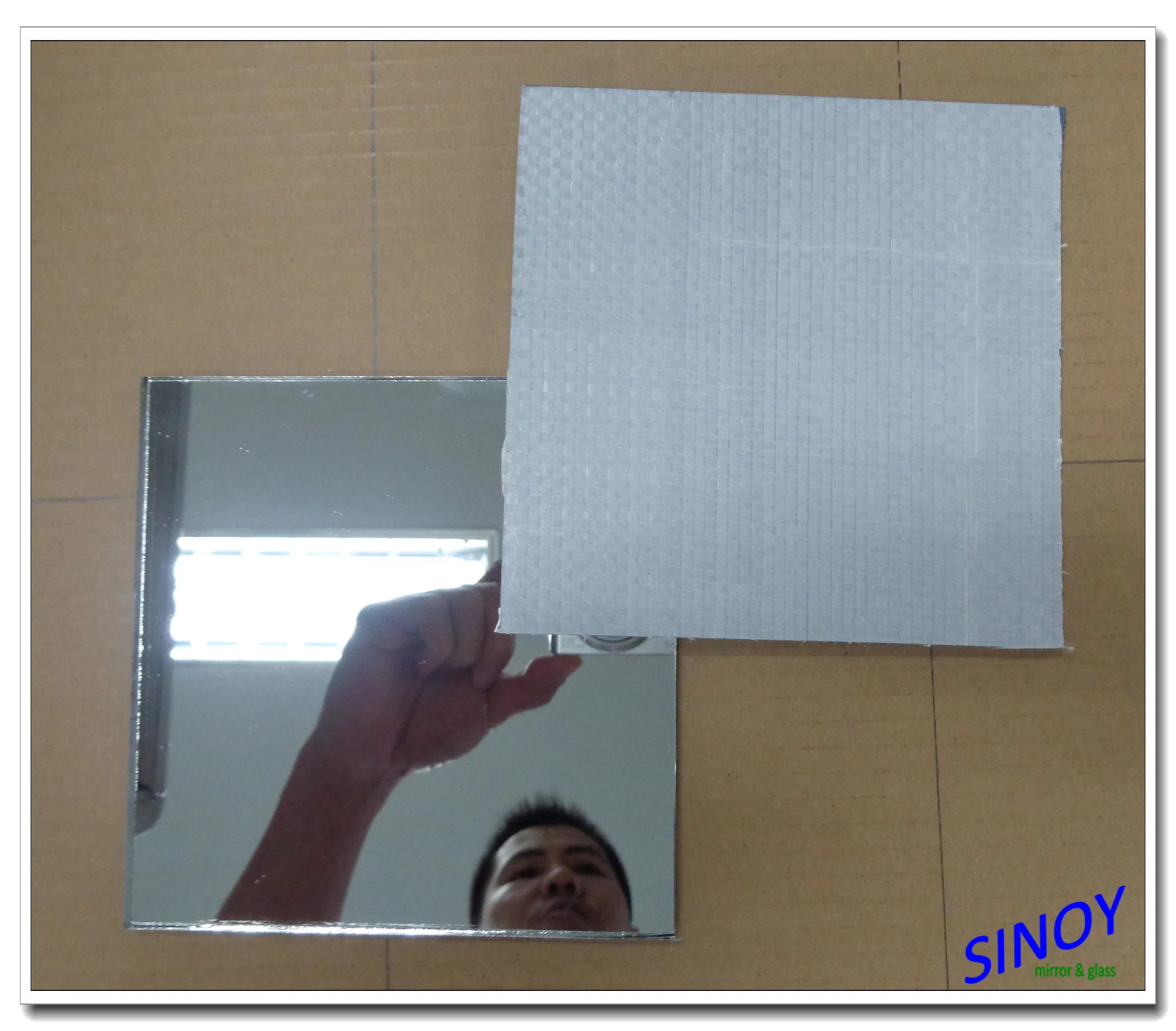 Fitness Center Applications China Big Size 4mm 5mm 6mm Thick Vinyl Backed Safety Mirror for Gym,