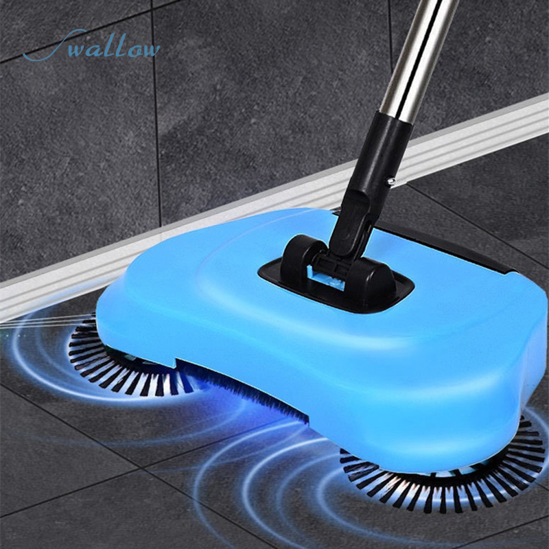 Broom Magic Manual for The Fireside, Sweeper's Flooring with Spinning 360 Degree Feedback and Dustpan Set