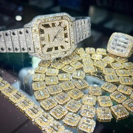 Brand New Best Selling Stainless Steel High Quality Trend Calendar Diamond Women's Watch