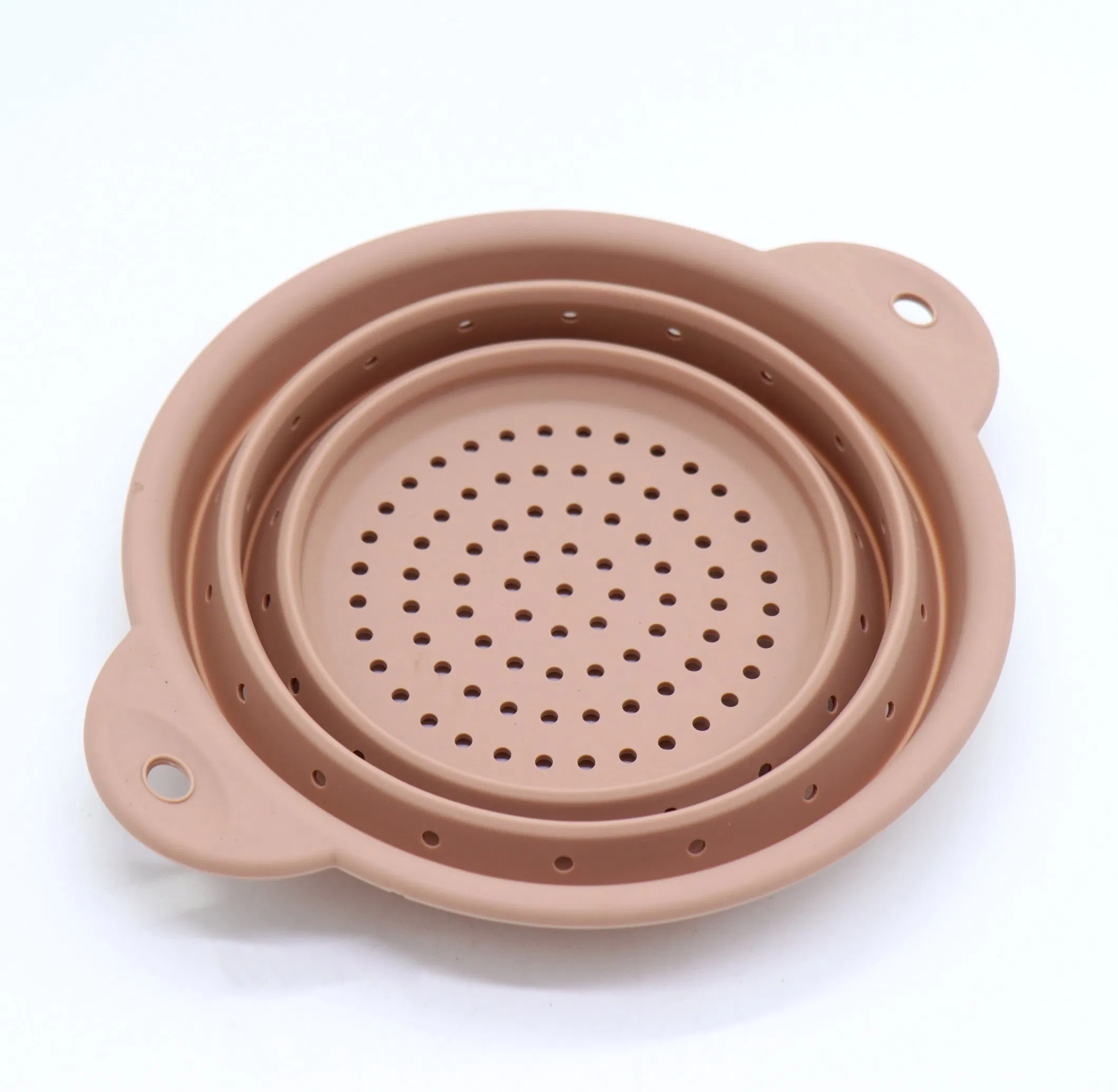 Set of 2PCS Utimate Collapsible Foldable Folding Silicone Kitchen Colander Strainer