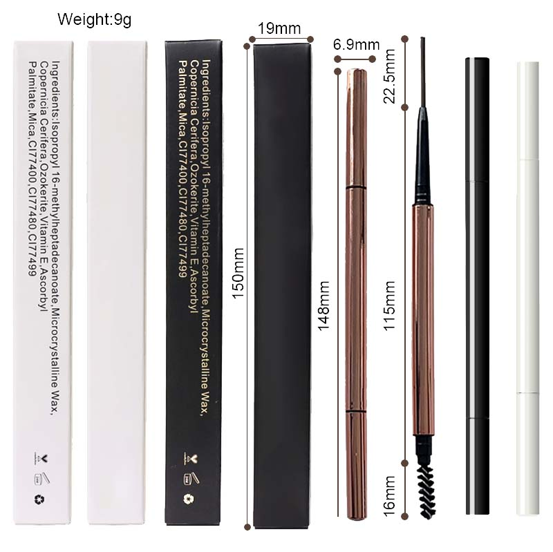 Pigment Black Eyebrow Private Label Vegan Custom Eyebrow Pencil