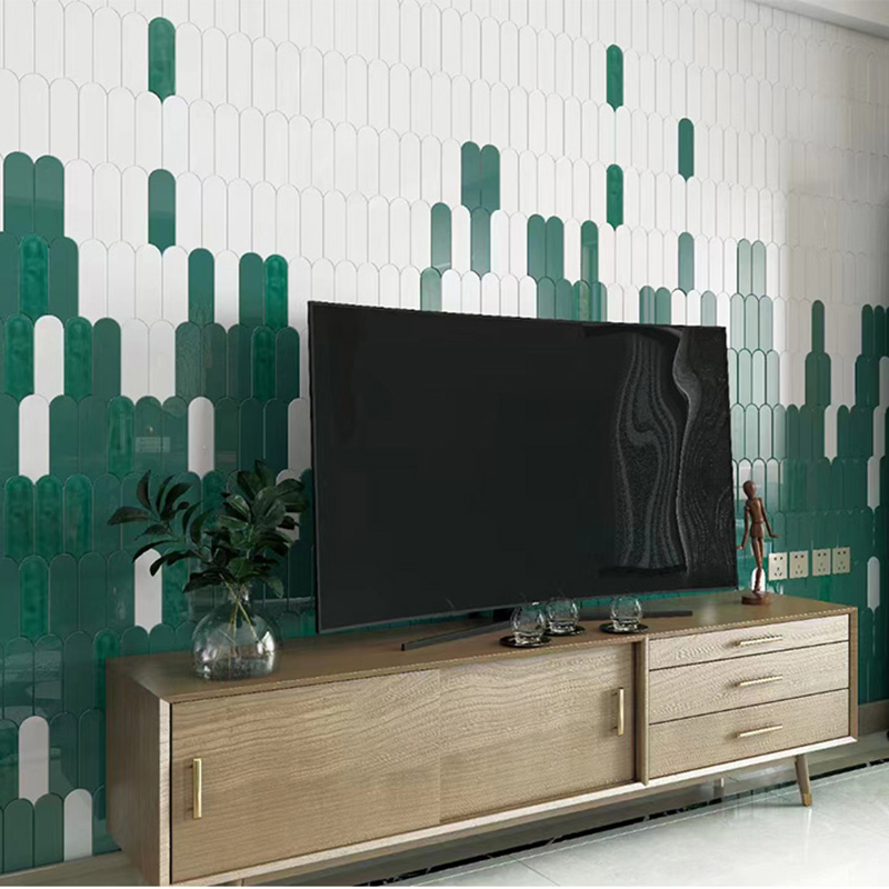 Bistro Set Mesh Front Wall Design Luxury Backsplash Kitchen Tiles for Mosaic