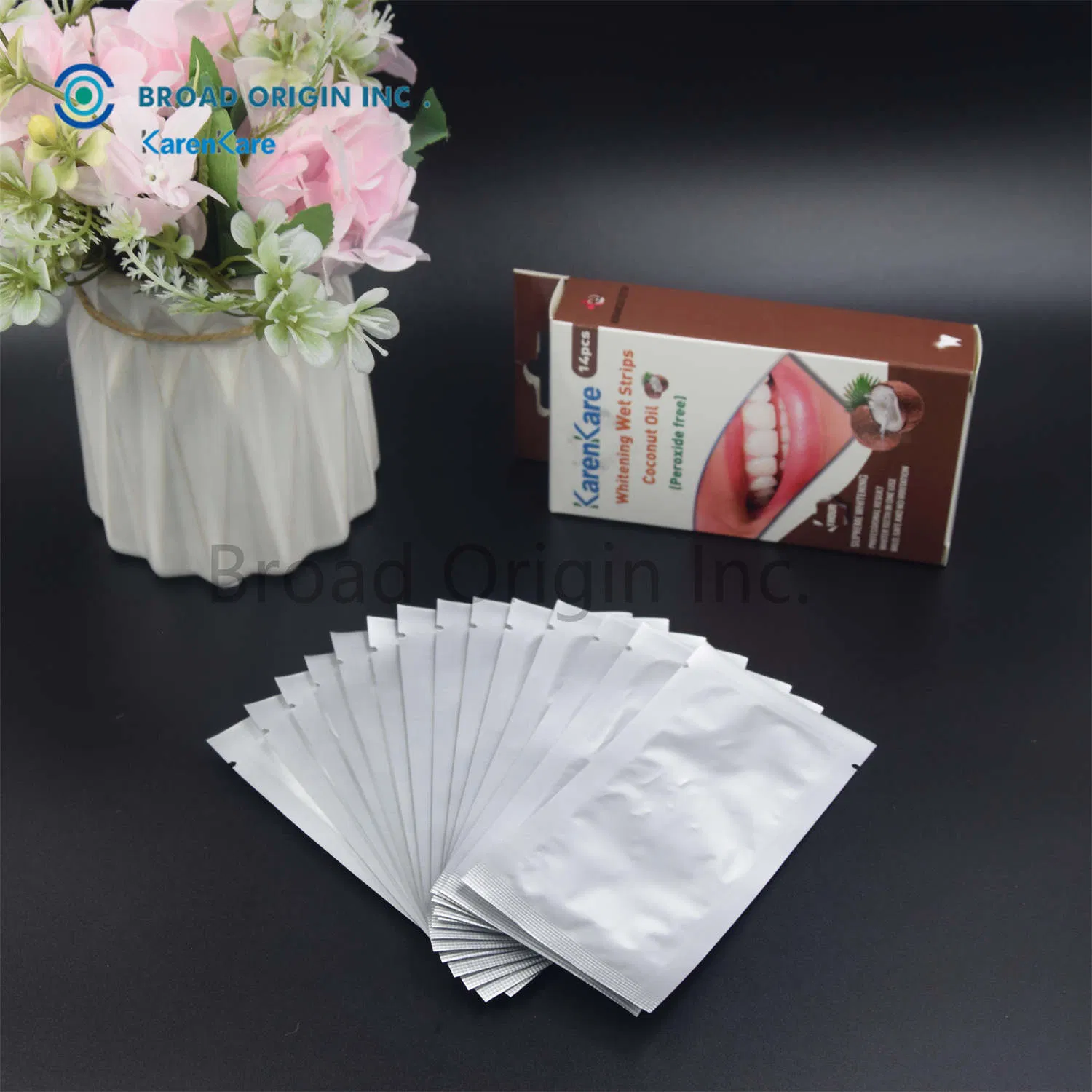 5D Teeth Whitening Strips Oral Hygiene Care Coconut Oil Non Peroxide Teeth White Strips