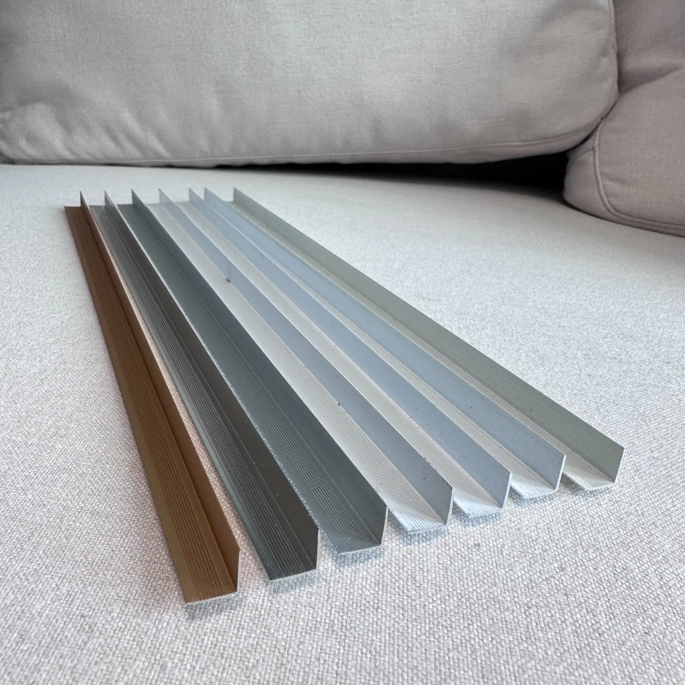 Simple Anodized Aluminum Decorative Strips / Aluminum Strips