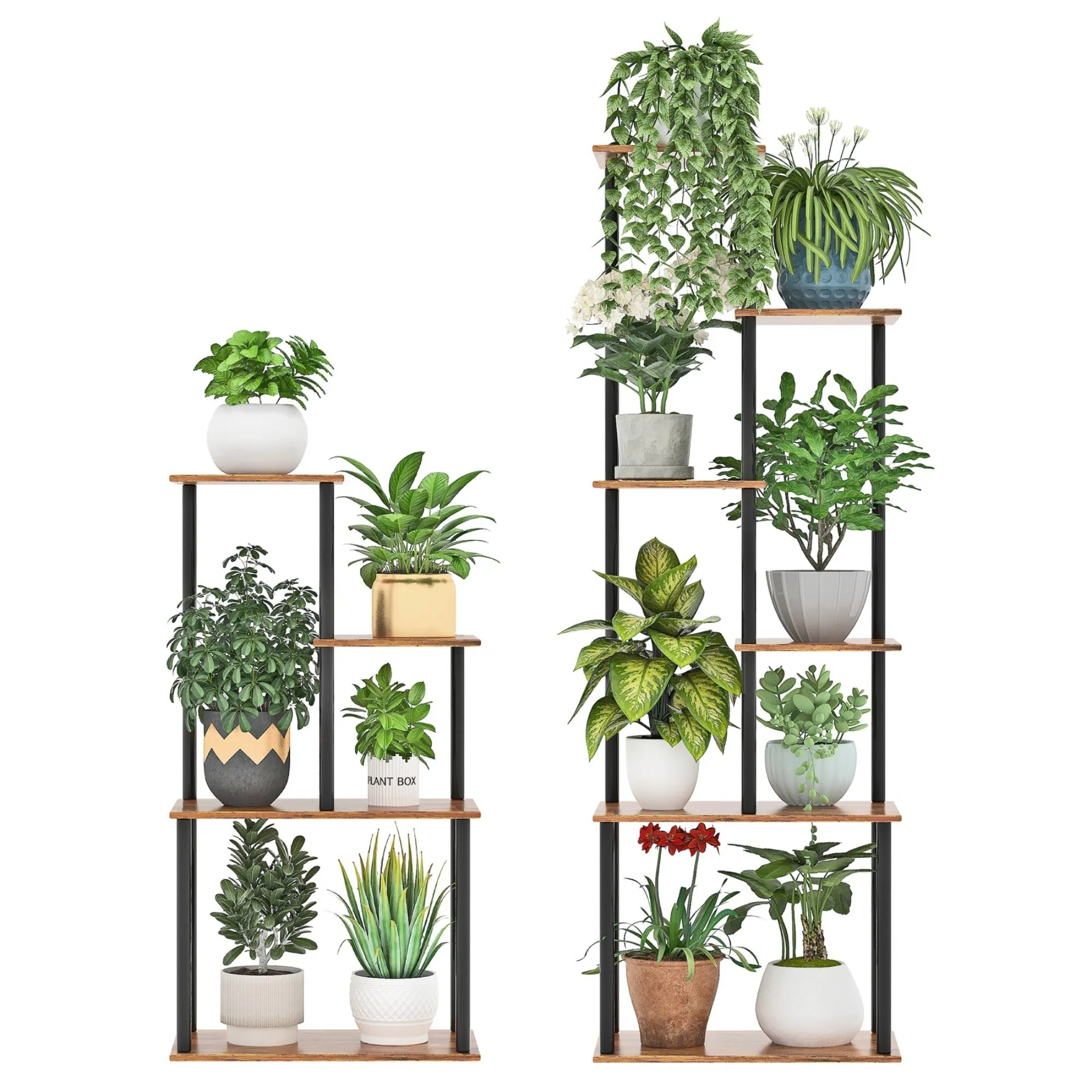 Multiple Applications Storage Rack Easy to Install Multi-Layer Vertical Flower Stand