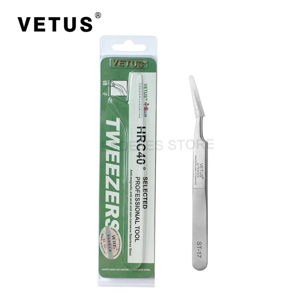 Eles Wholesale Switzerland Stainless Steel Tweezer for Eyelash Extension Vetus St Eyelash Tweezer,