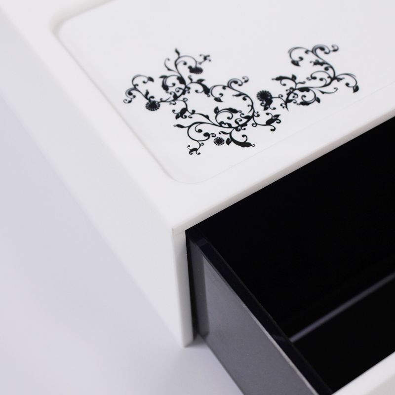 Custom Hotel Supplies Acrylic Hotel Bathroom Amenities Tray Logo Printing