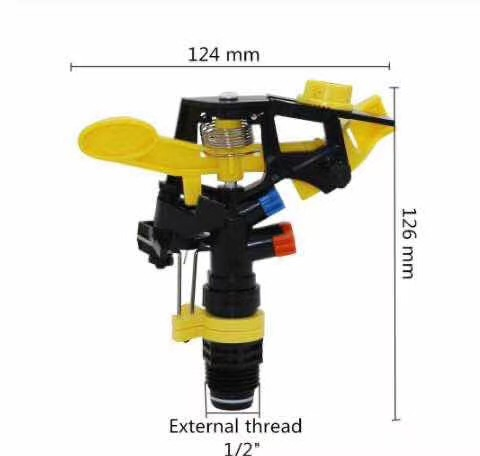 360 Degree Rotatable Single Double Hole Adjustable Plastic Sprinklers for Irrigation