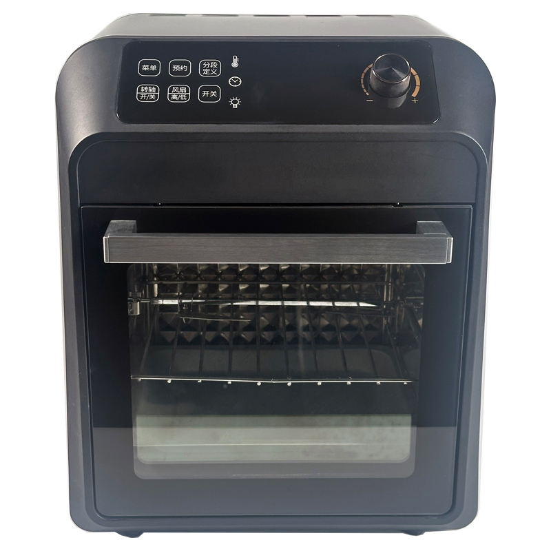 Kitchenware Family Size Air Fryer Oven1600W High Power with Rotisserie Spit & Double-Layer Window Electric Oven