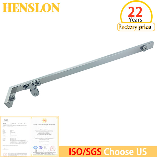 Stainless Steel Frameless Flexible Shower Wall to Glass Telescopic Support Linking Connector Staff
