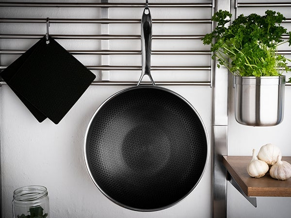 Professional 3-Ply Stainless Steel Cookware Tri-Ply Ss Wok Pan