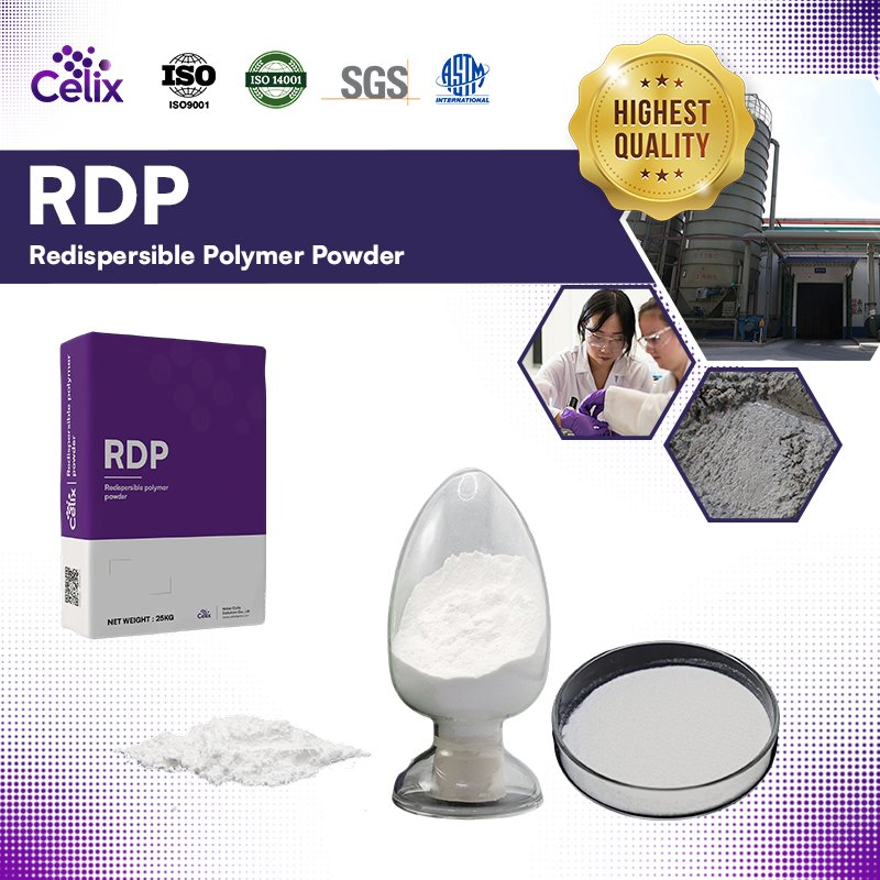 Celix Rdp-7030 Redispersible Polymer Powder (VAE RDP) Enhances Elasticity and Workability in Cement Mortar