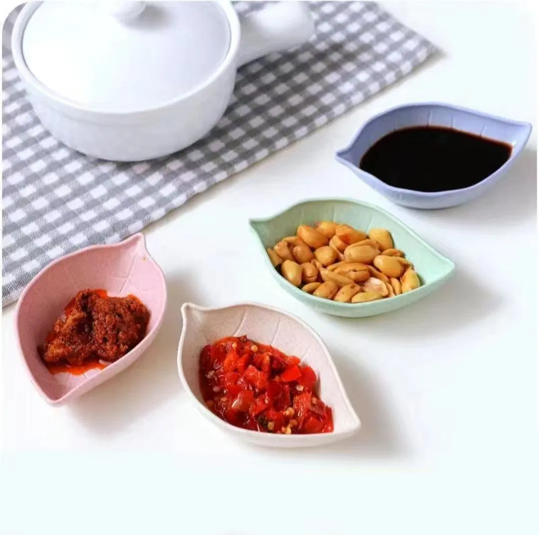 Eco-Friendly Wholesale Wheat Straw Sauce Bowls and Plates Customized Design Home & Restaurant Use Small Size