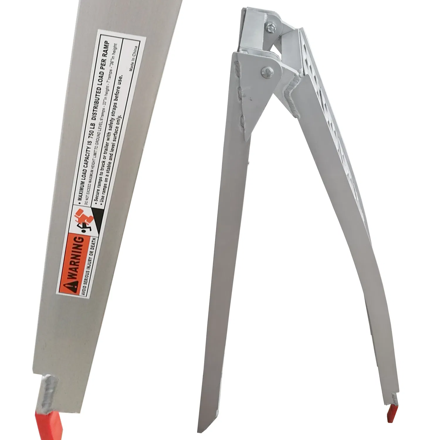 Складная алюминиевая рампа для погрузки мотоциклов и квадроциклов