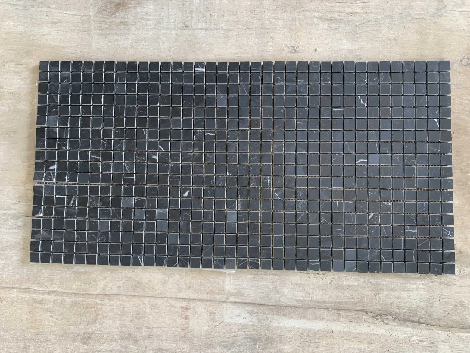 12" X 12" (305X305mm) Black Marble Grid Mosaic Wall Tile