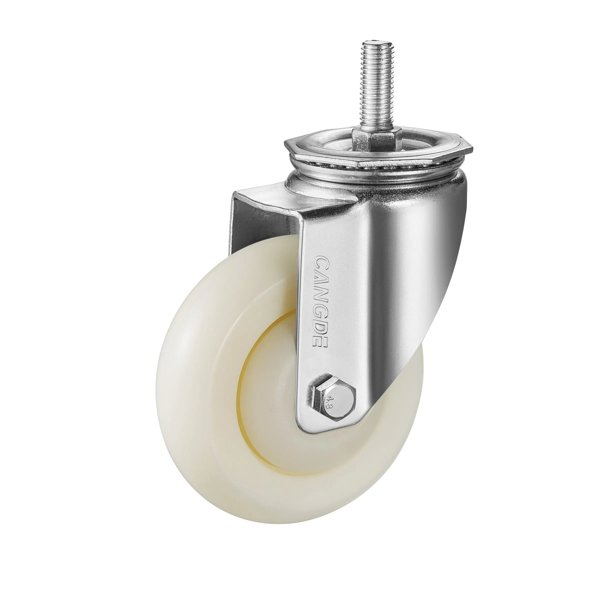 31series 3-5 Inch Single Wheel Caster M12*30 Thread Stem PP Material