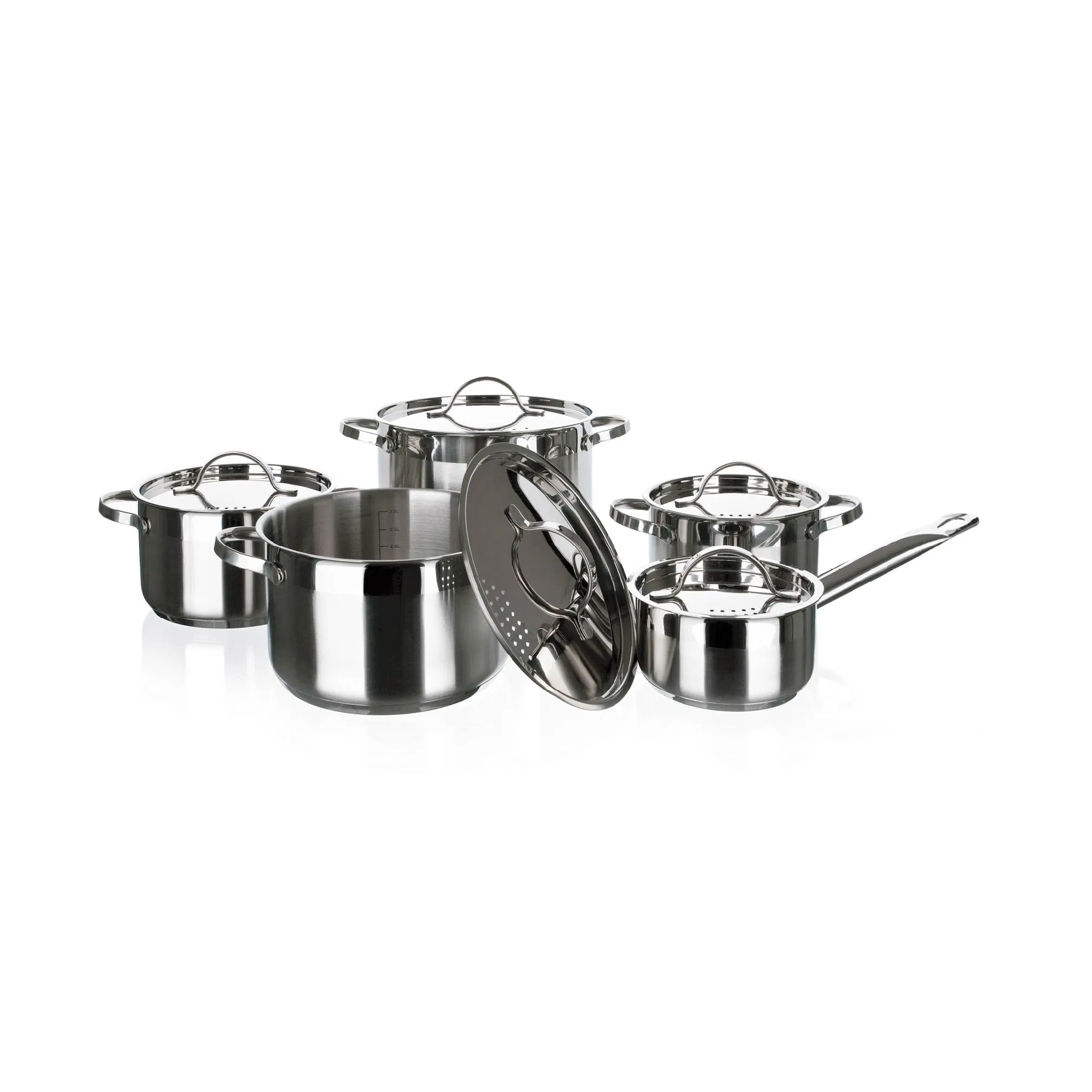 Stainless Steel Cooking Pot Non Stick Kitchen Cookware Set