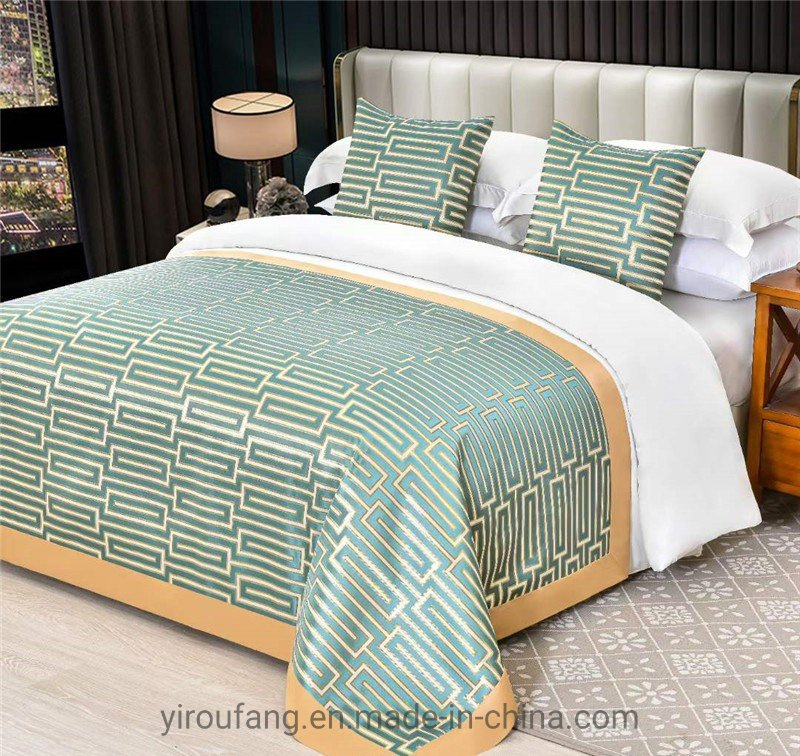 Elegent 100% Polyester Square Cushion and Bed Runner