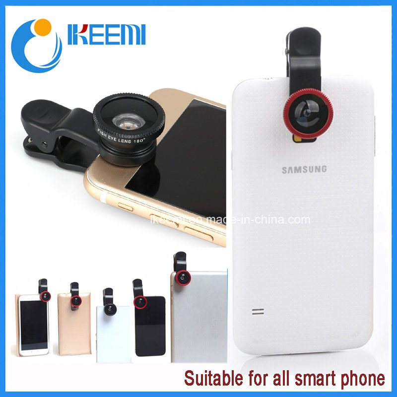 Universal Clip 3 in 1 Fisheye Lens for Mobile Phone