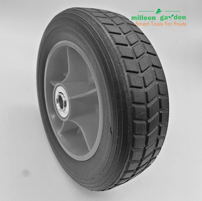 10 Inch Rubber Powder Wheel for Lawn Mower Wheel 250mm, Lawn Mover Wheel for Lawn Machine, Aerator, Hand Trolley, Generator