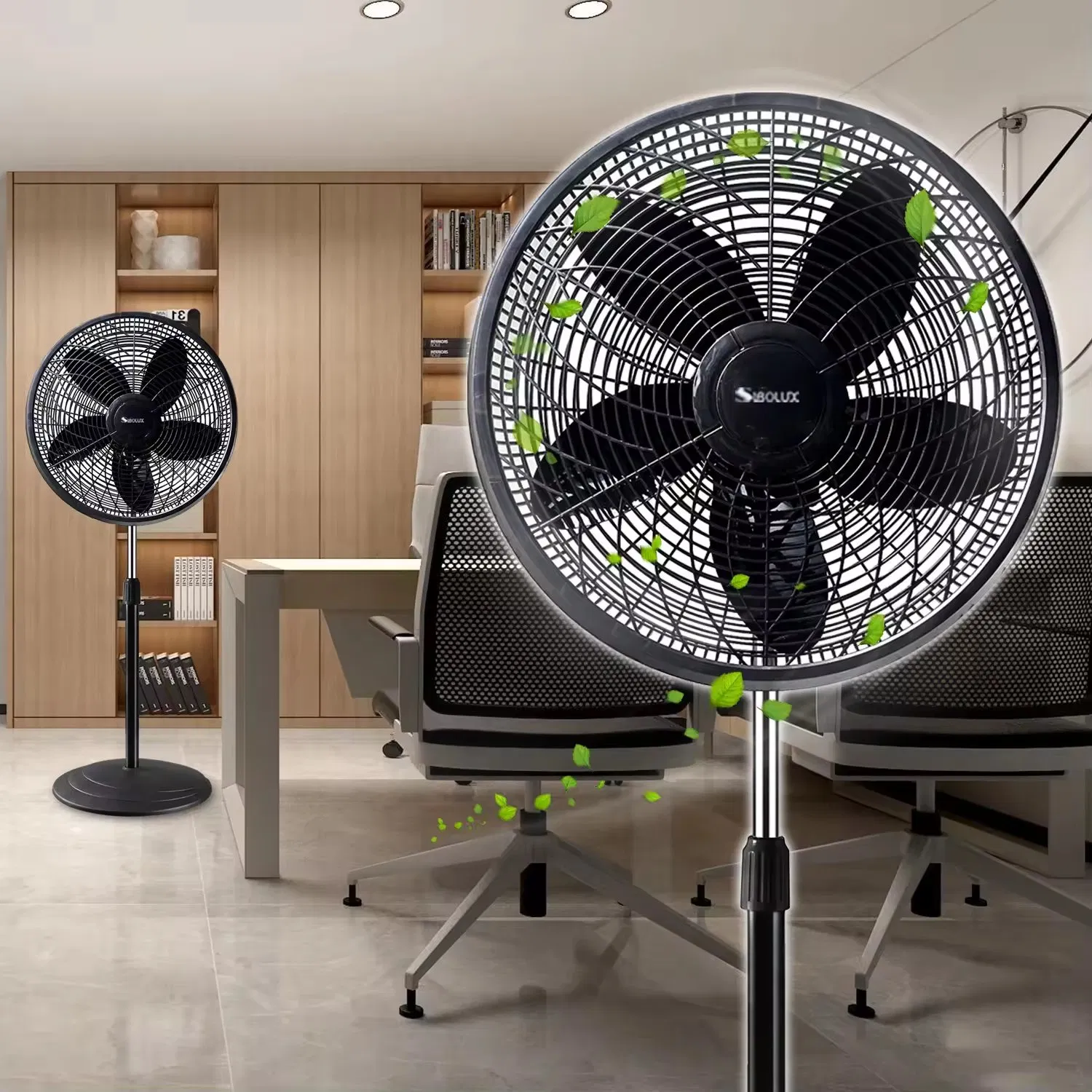 New Arrival Powerful Cooling 18 Inch Standing Fan with Solid Base