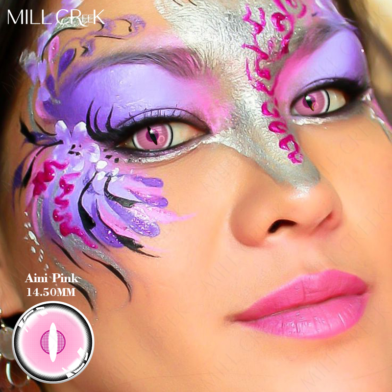 Black Cosplay Sclera Contact Lenses Cosplay Contact Lens Bright Colored Contact Lensee 14.5mm