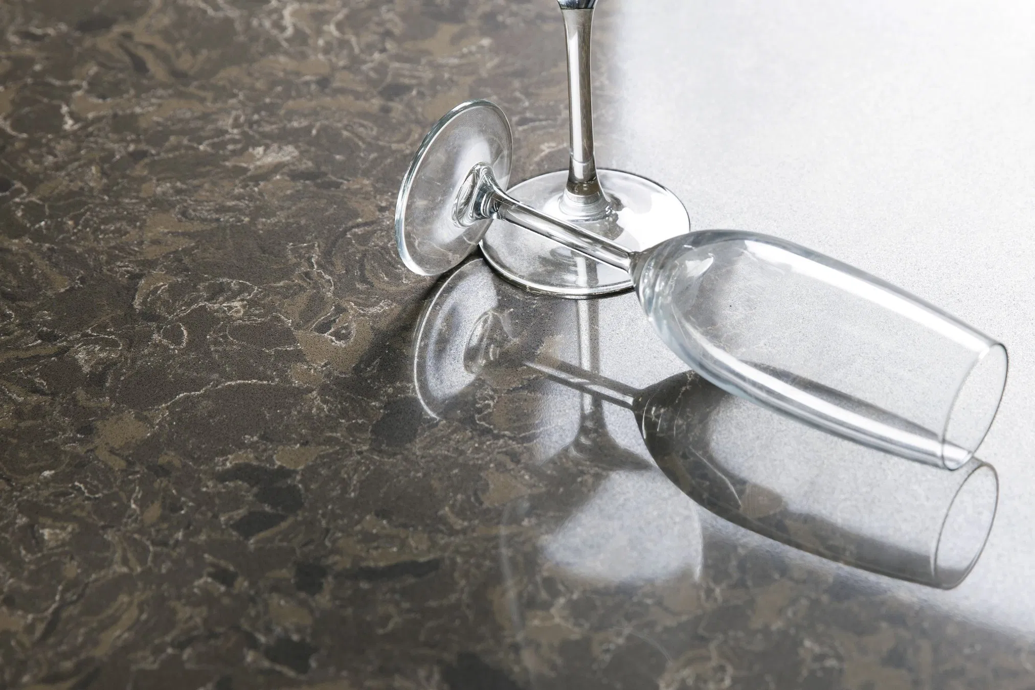 SF-9009 Marble Vein Engineered Quartz Slabs for Floor Wall Countertop