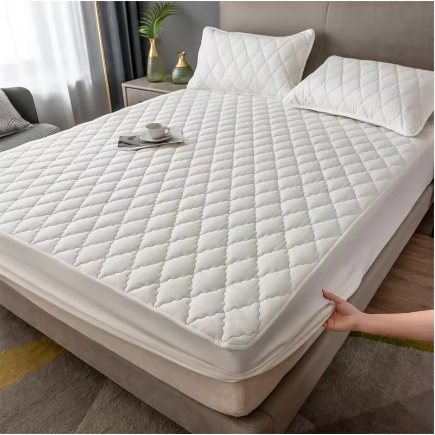 Cotton Terry White Waterproof Mattress Protector