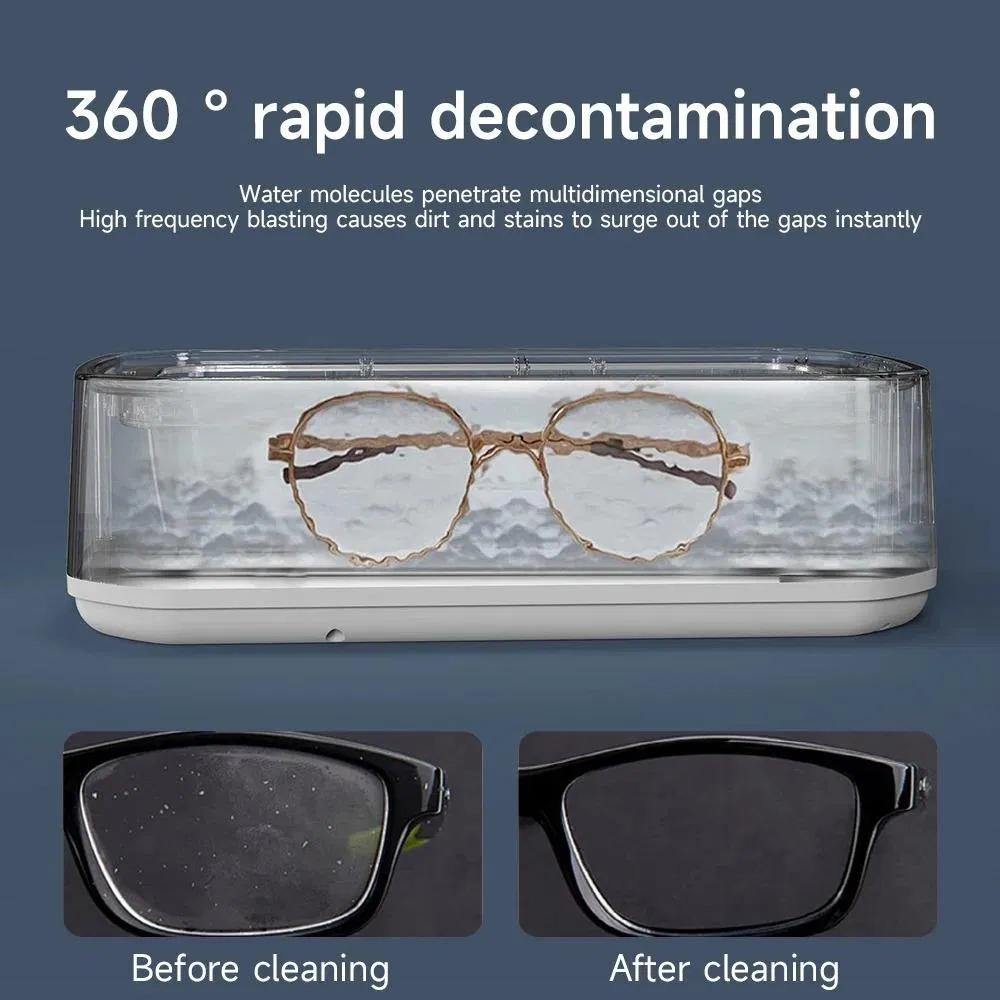650ml 40kHz Adjustable Jewelry Brace Glasses Household Ultrasonic Cleaner