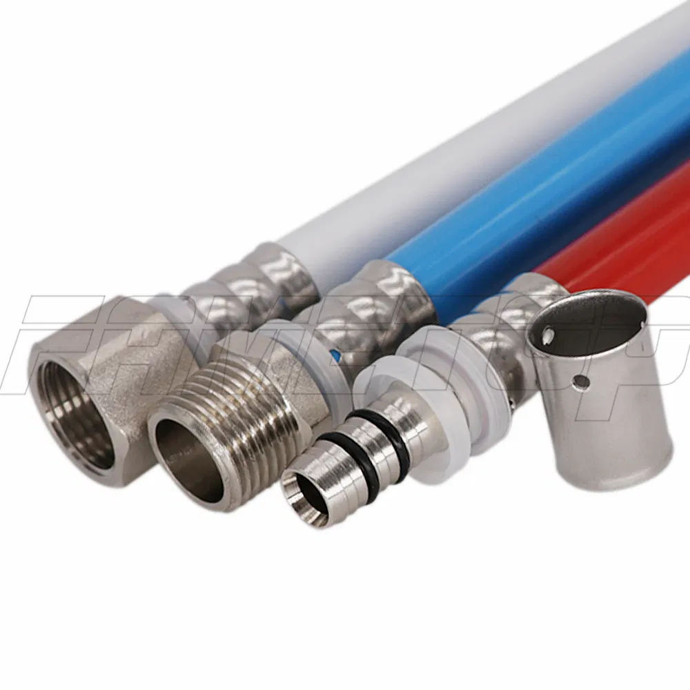 F5 Brass Press Fitting for Pex-Al-Pex Multilayer/Composite Pipe (PAP) with U/Th Jaws