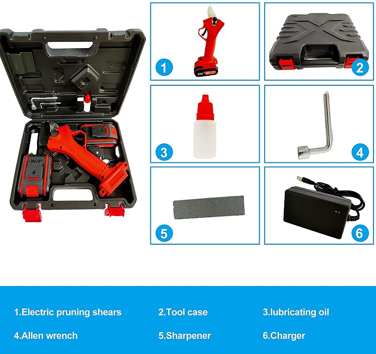Аккумуляторный секатор Mifuse MS-25, 25 мм