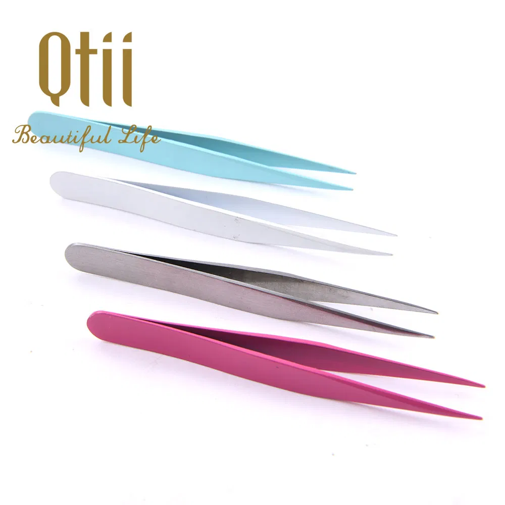 Assorted Color Stainless Steel Point Tweezer for Removing Ingrown or Baby-Fine Hairs
