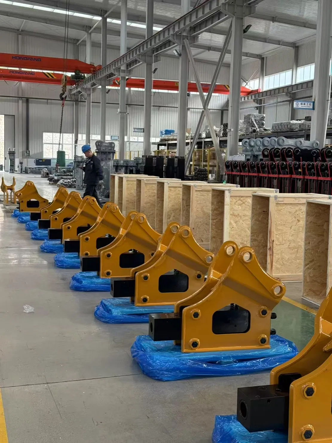 Hot Sale Sb30, 3--4 Ton Excavator Box Type Silenced Hydraulic Breaker Excavator Hammer High Frequency Vibration Performance
