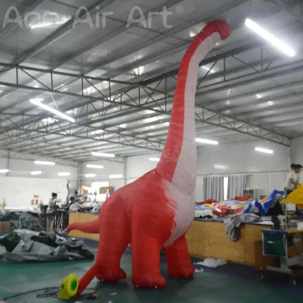 New Lifelike Giant Inflatable Dinosaur Balloon Tanystropheus Model Large Inflatable Animal Cartoon for Jurassic Event Decoration