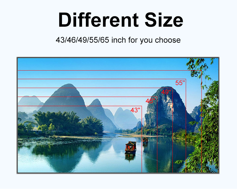 4K Did Display Ultra Narrow Bezel 2X2 Screen Advertising Display Player Digital Signage 3X3 LCD Video Wall