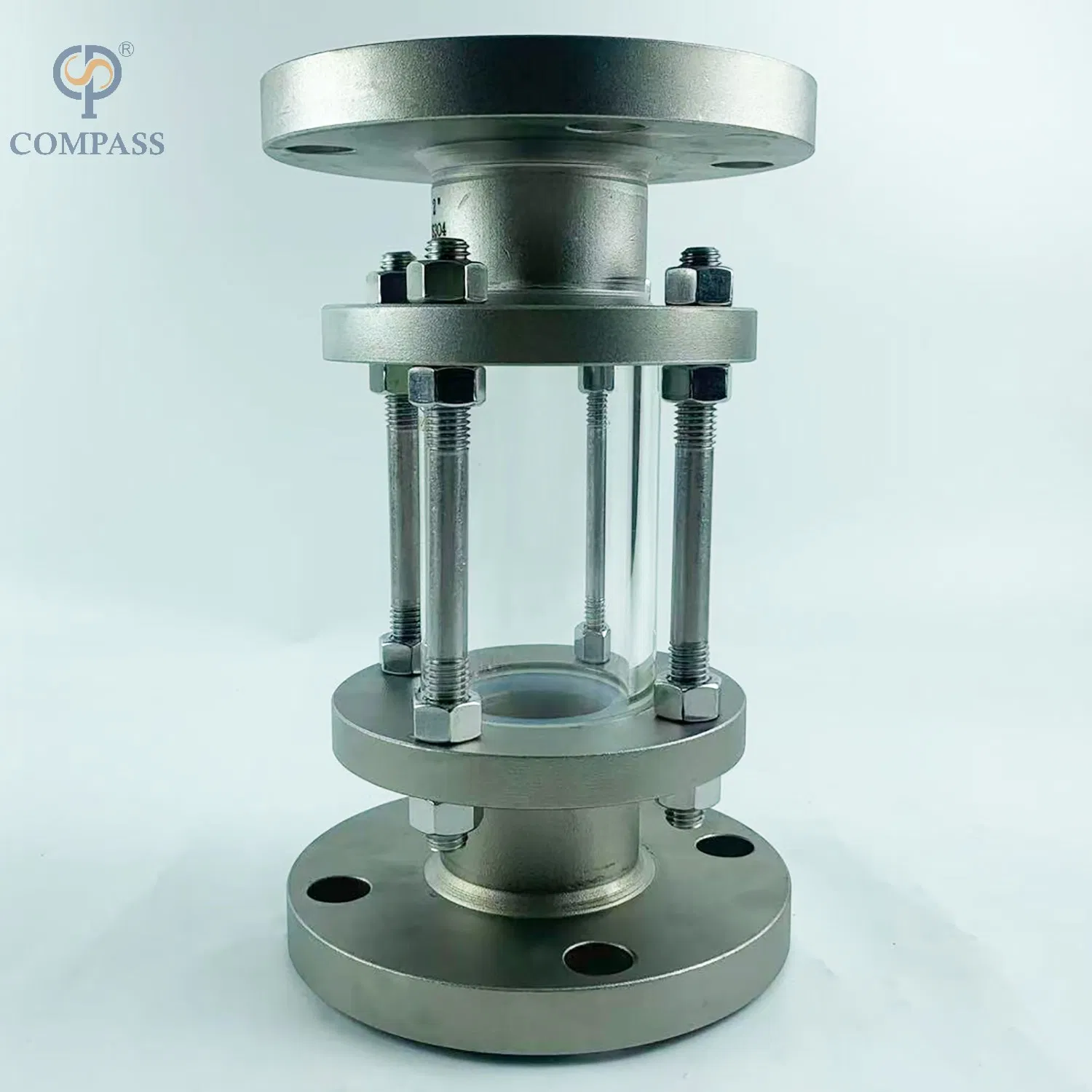 Sanitary Stainless Steel Flanged Ends Sight Glass with Lined PTFE