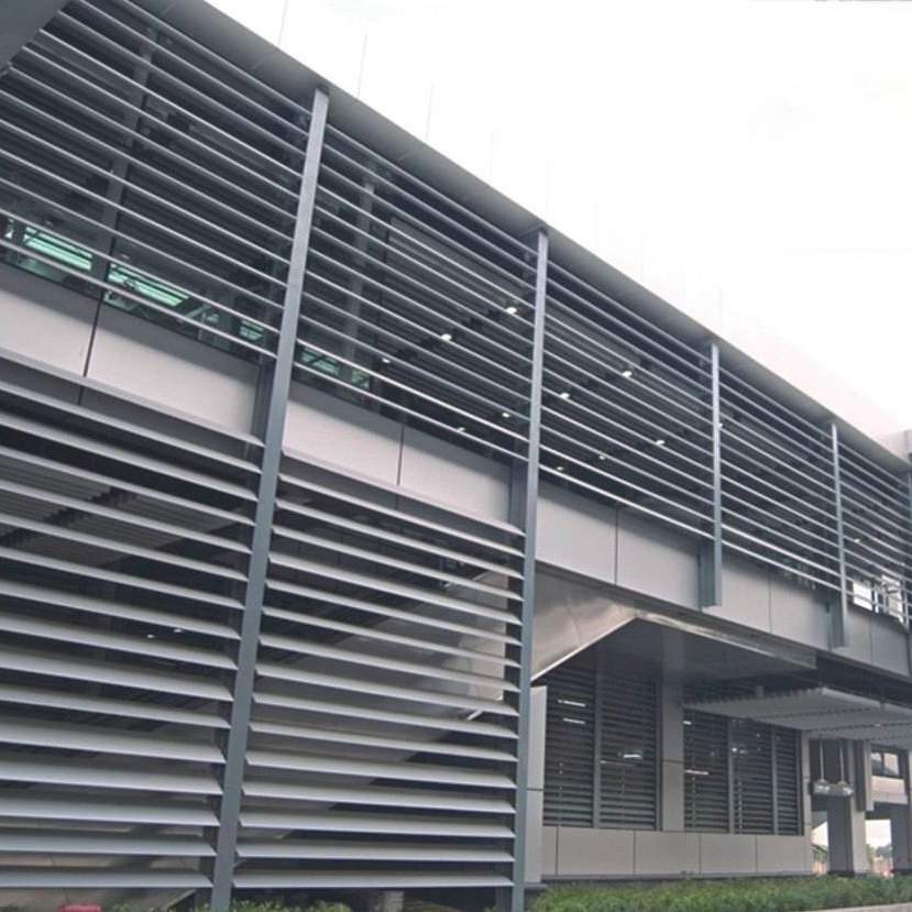 Aerofoil Aluminum Sun Louvre Awning-Premium Outdoor Shade Solution for Patios & Commercial Spaces