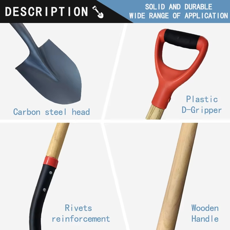 Agricultural Farm Tools D-Grip Farm Garden & Camping Use Garden Shovel