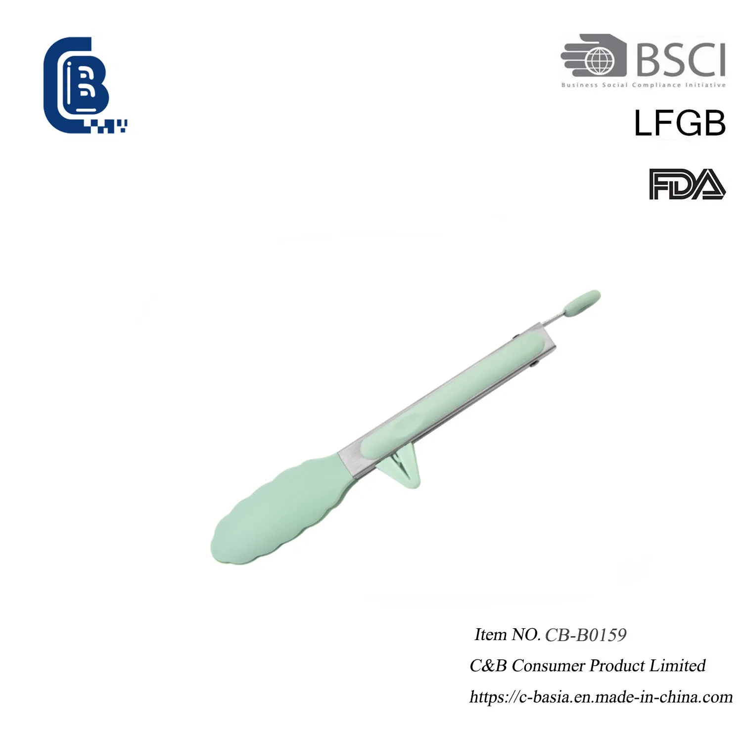 9-Inch-Nylon Kitchen Tongs for BBQ Cooking Bread Salad Noodle and Serving Food