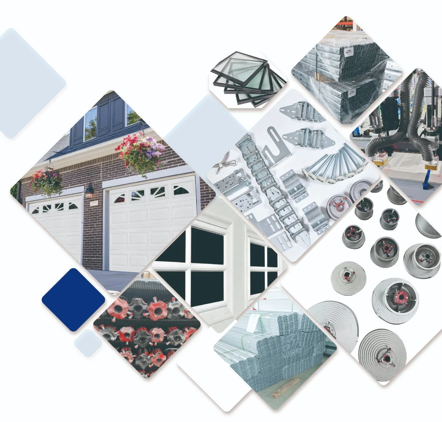 ABS Decorative Multi-Style Garage Door Window Frames-Victorian, Arched, Ranch and Carriage House Styles for Sectional Steel Doors