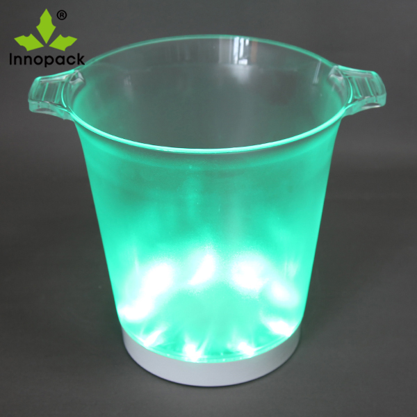 Светящийся LED ледобакет из акрила для бара