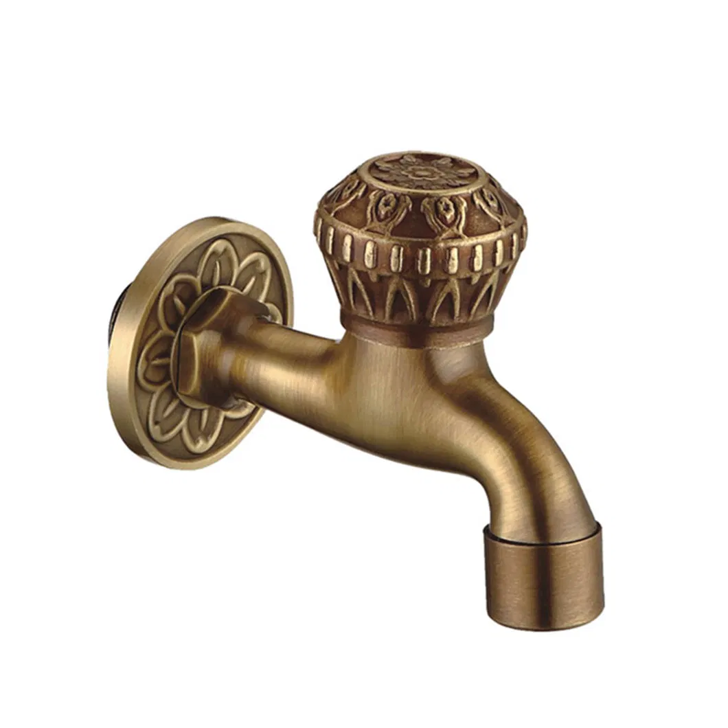 Classic Brass Bibcock Tap for Elegant Bathroom Basin Experience
