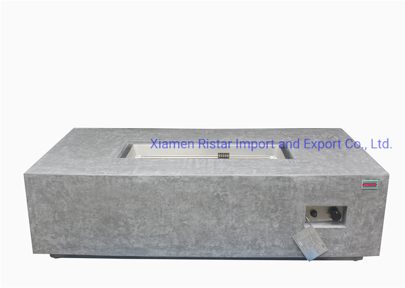 Outdoor Concrete Gfrc Gas Fire Pit Table Using Propane and Natural Gas