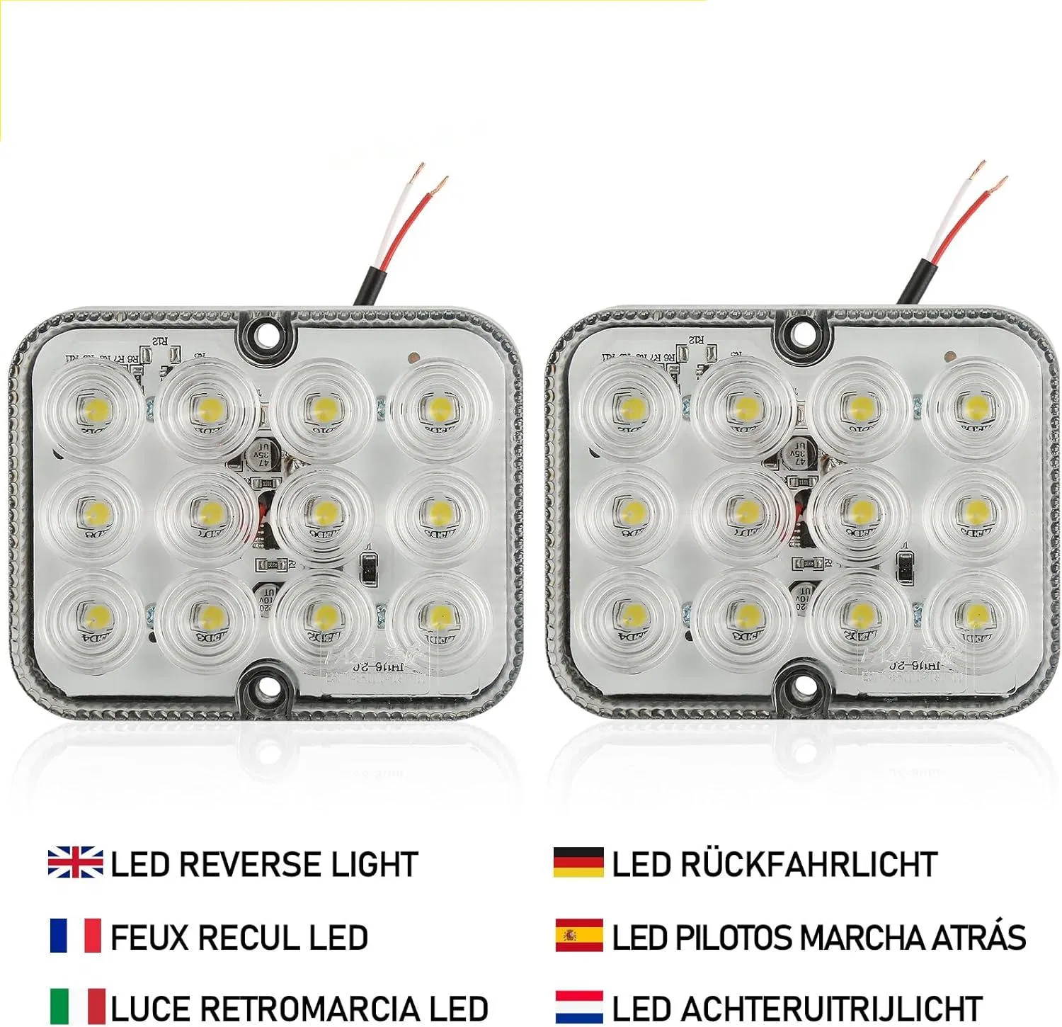 LED Backup Lights 12V for Trailers and Trucks