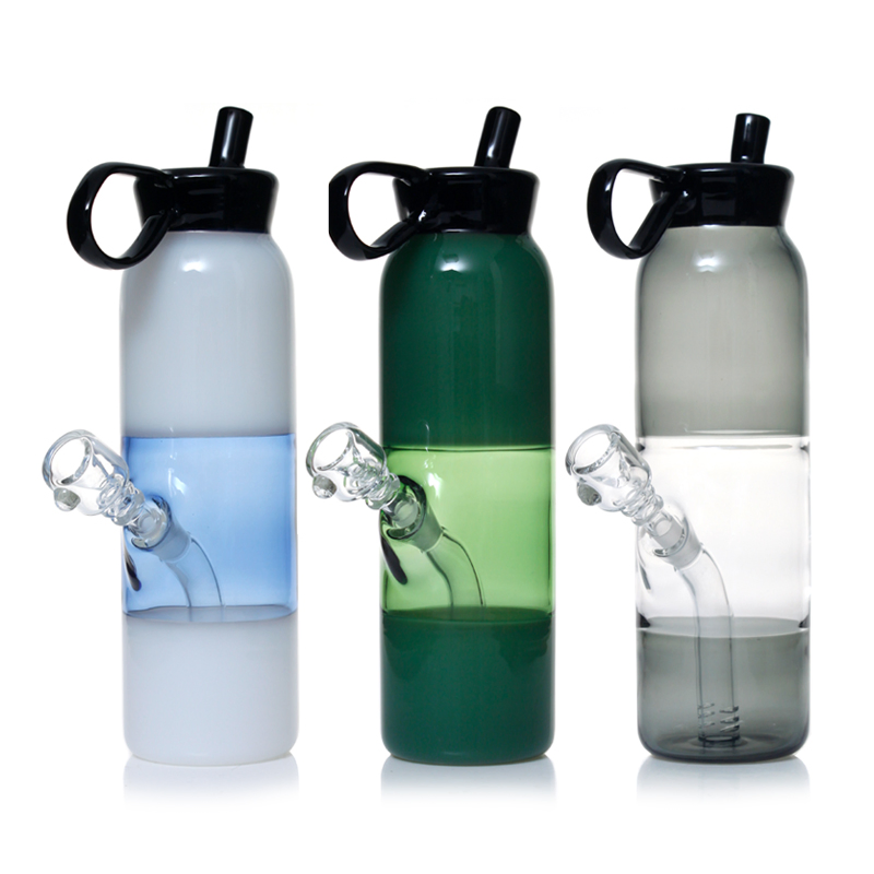 Heady Glass Unique Water Bottle Design Glass Water Pipe Sweet Puff Pipe Glass Shisha Oil Rig Smoking Glass Pipe