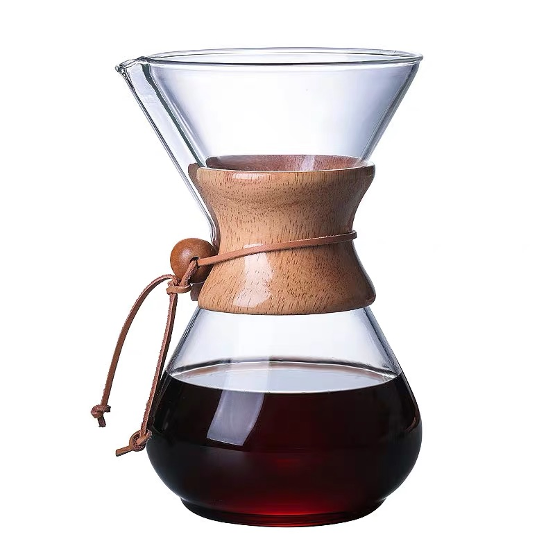 Exquisite Glass Manual Drip Coffee Maker Pour Over Hand Coffee Drip Pot