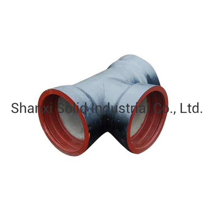 ISO2531 Zinc Layer Bitumen Coating Ductile Iron Tyton All Socket Cross