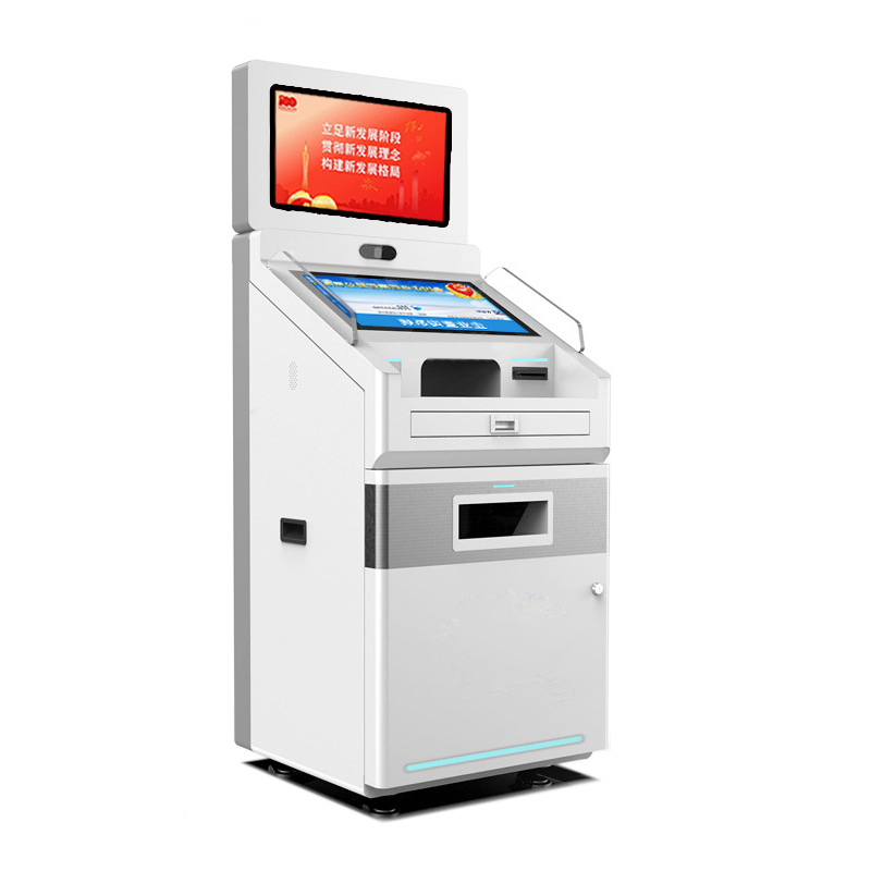 Dual Screen Self Service Document Scanning Copying and Printing Kiosk with A4 Docuemnt Scanner and A4 Printer