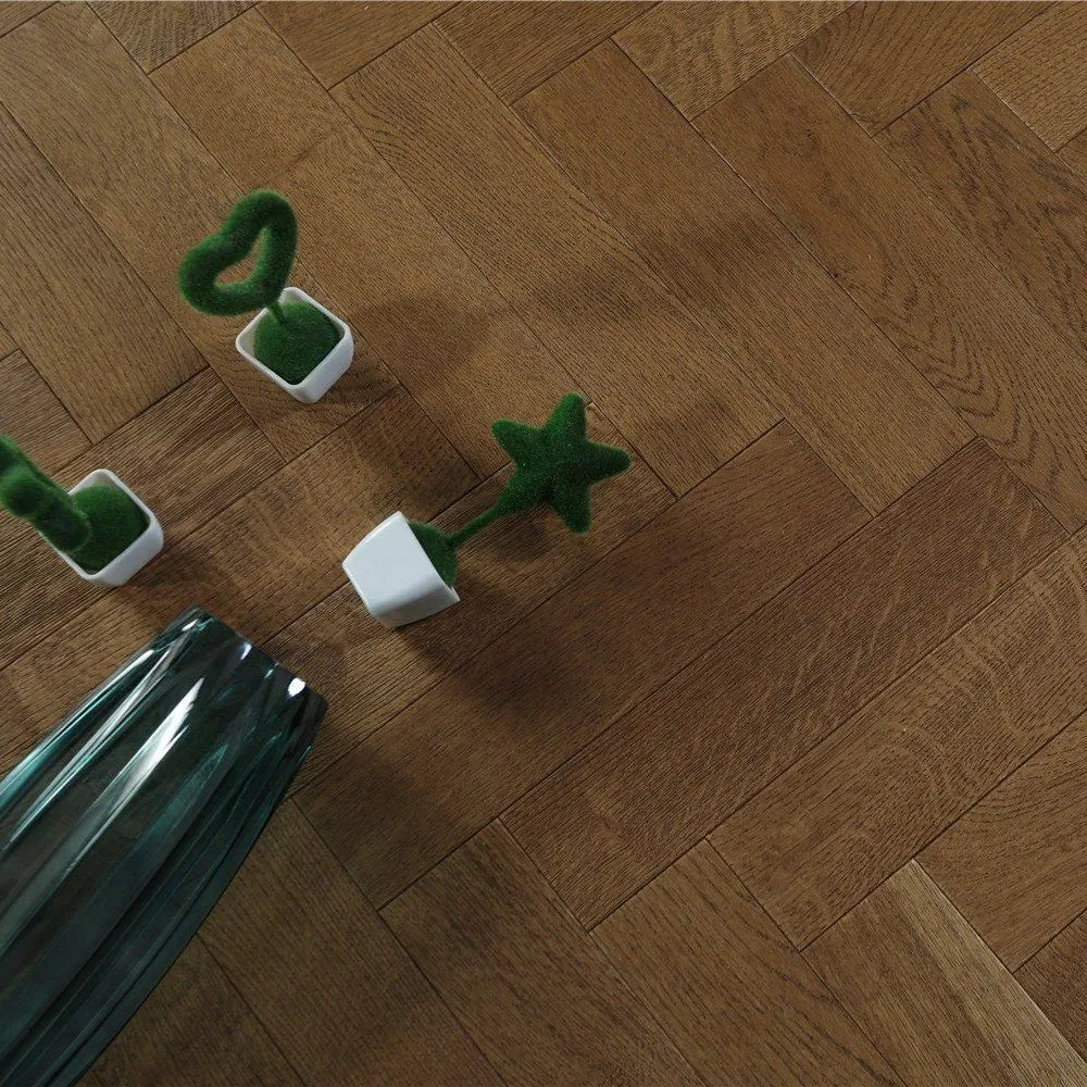 Инженерная доска дуб елочка пшеничный цвет 8-21мм