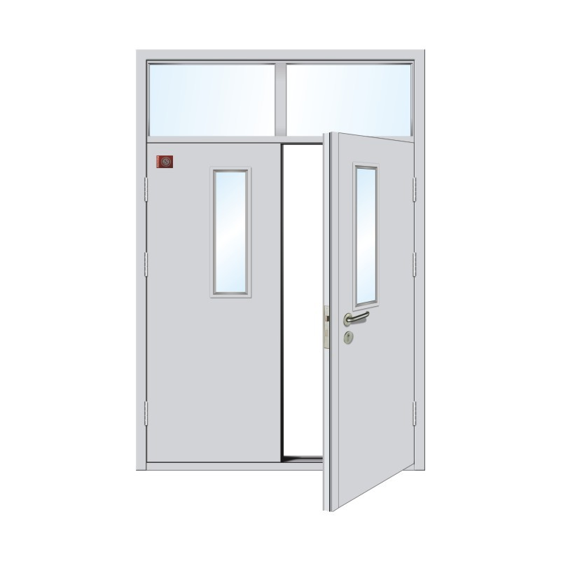 Premium Fire Resistant Metal Exit Door for Hospitals and Hotels